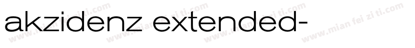 akzidenz extended字体转换